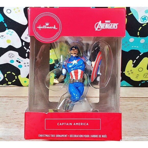 Hallmark Marvel Avengers Captain America 3.5" Christmas Tree Holiday Ornament - Picture 1 of 7